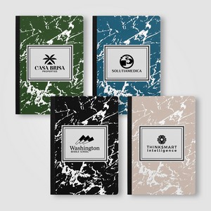 Slate FSC Paper Marble Hardcover Composition Notebook – A5