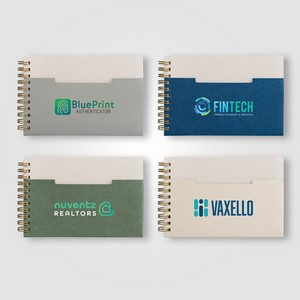 [NCI-C] Lino FSC Paper Spiral Binding Horizontal Pocket Notebook - A6 -ColorJet
