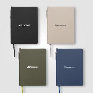 Malmö Recycled Plastic Extended Pen Loop Journal Pen Set - A5