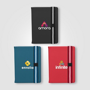 Newport rPET Chevron Refillable Journal - A5 - ColorJet