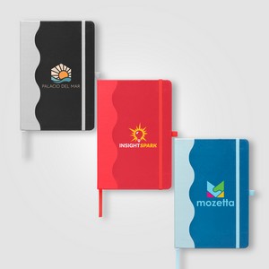[NDY-C] Grete Recycled PU Wave Pattern Journal - A5 - ColorJet