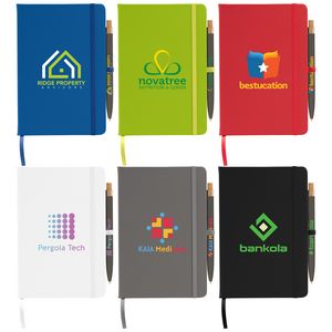 [NWQ-C] Wilde Recycled Hard Cover Journal & Pen Set - A5 5.5" x 8.3"