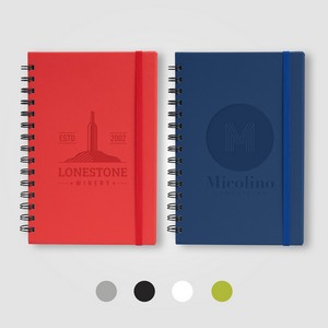 [NWZ-D] Zelda Recycled Cover Spiral Journal - A5 5.5" x 8.3" - Deboss