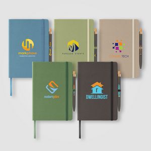 [NZU-C] Terra Recycled Milk Carton Hard Cover A5 Notebook & Reborn Pen Set