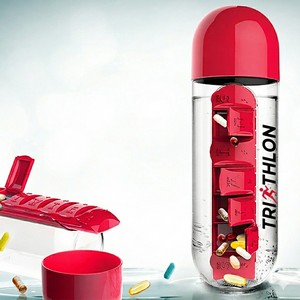 20 oz In Style Pill Organizer Water Bottle