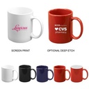 12 oz "C" Handle Mug (Screen Printed)