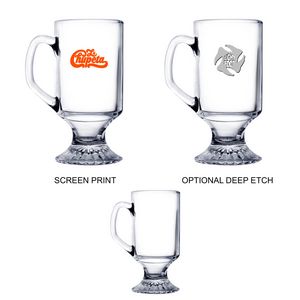 10 oz Glass Irish Coffee Mug (Screen Printed)