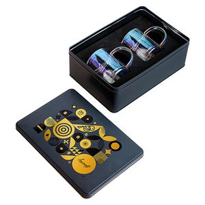 Asobu Glass Coffee Mug Metallic Packaging Set