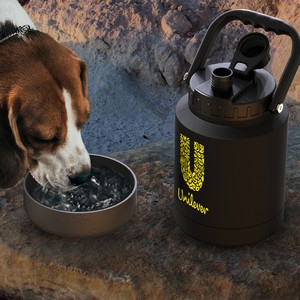 [SJU1 B] 68 oz Asobu Mighty Jug with Dog Bowl