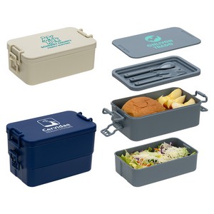 [WKA-CA25] Canteen Stackable Lunch Box With Utensils