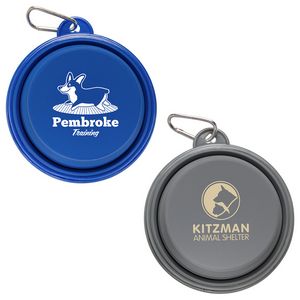[WHO-FG23] Feed 'N Go Collapsible Pet Bowl with Carabiner