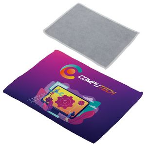 [WPC-QT22] Quick Clean 5" x 7-1/8" Dual Sided Microfiber Cloth - Full Color