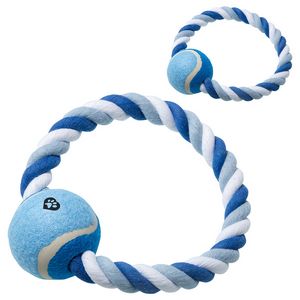 [WHO-CR22] Circlet Rope Ring & Ball Pet Toy