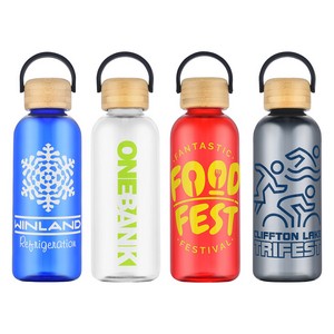 Sanzio 21 oz RPET Bottle with Bamboo Lid