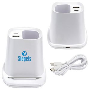 [EAC-AX24] Annex Wireless Charging Stand with Dual Ports & Pen Holder