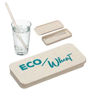 [WHO-EW20] Eco Wheat Straw Kit With Cleaning Brush