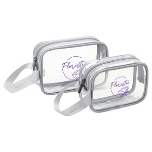 AeroLOFT® Clear View 2 pc Travel Toiletry Bags