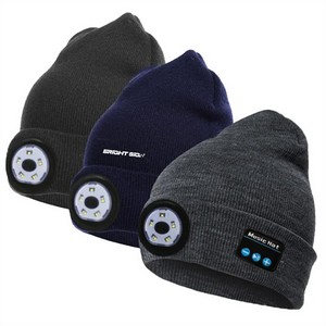 [FHZGE-SKGBX] Bluetooth Headlamp Cap with Warning Light