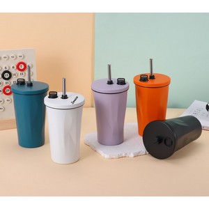 [ALVGJ-SIHFA] 17oz Insulated Stainless Steel Tumbler With Straw