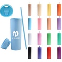 16oz Skinny Acrylic Tumbler with Lid and Straw