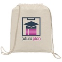 Java - 5 oz. Cotton Drawstring Backpack - Heat Transfer