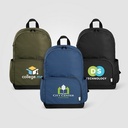 Kora rPET Dual Pocket Gold-Zip 15" Laptop Backpack - 20L - Heat Transfer