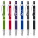 Phoenix Softy w/Stylus - Laser Engraved Metal Pen