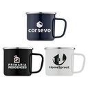 Wyoming - 13 oz. Enamel Campfire Mug with Stainless Steel Rim