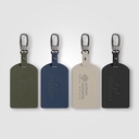 Malmö Recycled Plastic Metal Carabiner Luggage Tag - Deboss