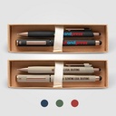 York Recycled Plastic Bronze Trim Pen Gift Set