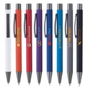 Bowie Softy w/Rubberized Finish - ColorJet - Full Color Metal Pen