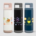 Grosche Alpine Stainless Steel Removable Straw Flip n' Sip Bottle - 20oz -ColorJet