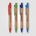 Bali Cork Pen with Wheat Plastic Trim - ColorJet
