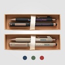York Recycled Plastic Bronze Trim Pen Gift Set – Box Decorated