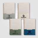 Lino FSC Paper Spiral Binding Vertical Pocket Notebook - A5