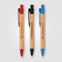 Bali Bamboo Pen with Wheat Plastic Trim - ColorJet