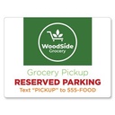 18"h x 24"w Custom Aluminum Sign