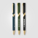 Aurelia Recycled Plastic Gold Trim Pen