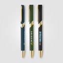 Aurelia Recycled Plastic Gold Trim Pen - ColorJet
