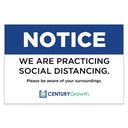 24"h x 36"w Custom Corrugated Yard/Lawn Sign