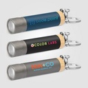 Reborn Recycled Aluminum Keychain Flashlight - ColorJet