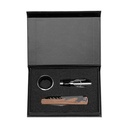 Essex Stainless Steel & FSC Wood Wine Accessory Gift Set - 3 Pcs