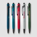 Saga Recycled Aluminum Bolt Action Stylus Pen -ColorJet