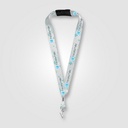 Zevi rPET Bulldog Clip Lanyard - 36" x 1" - Sublimation