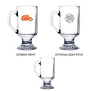 10 oz Glass Irish Coffee Mug (Screen Printed)